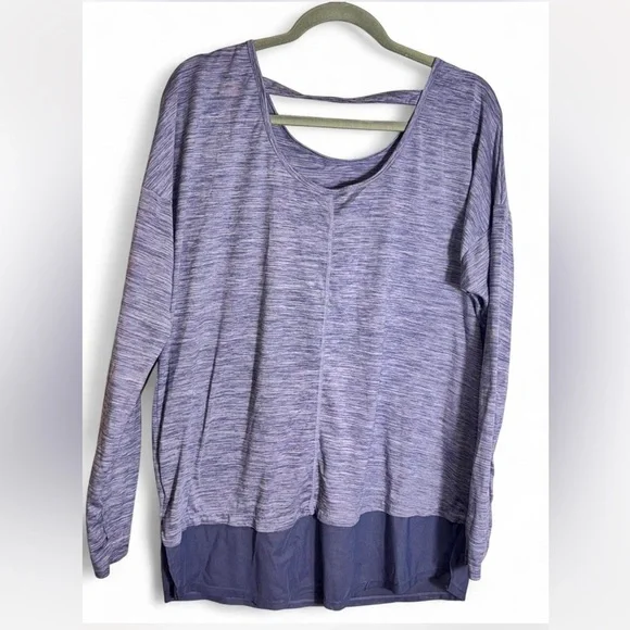 Danskin Heathered Purple Sweatshirt - Picture 1 of 4